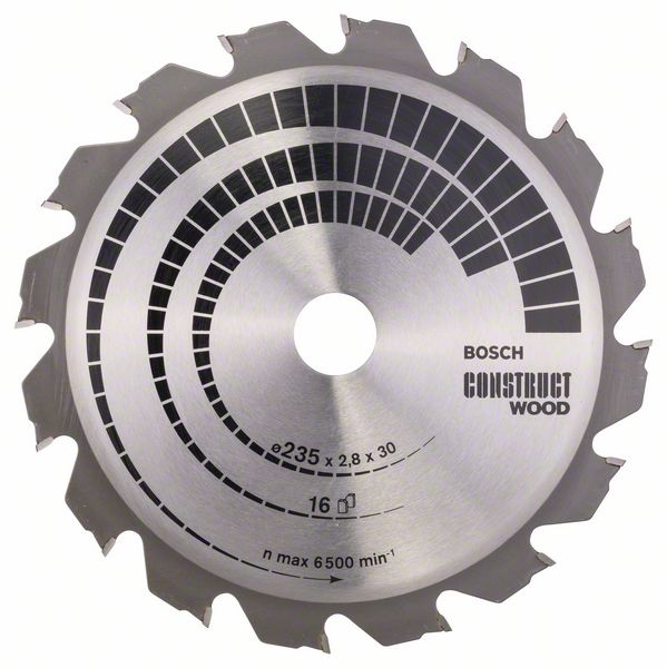 Пильный диск Bosch Construct Wood 235 x 30/25 x 2,8 мм, 16 фото