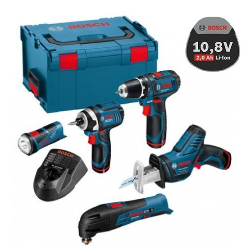 Набор профессиональных аккумуляторных инструментов 5 предметов Bosch 0615990GE8 фото