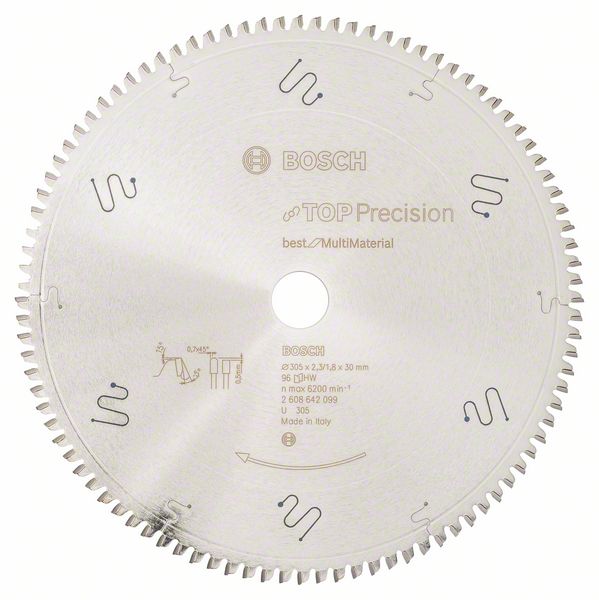 Пильный диск Bosch Top Precision Best for Multi Material 305 x 30 x 2,3 мм, 96 фото