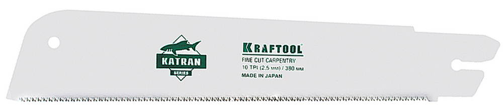 Полотно для ножовки по дереву 380 мм Kraftool KATRAN FINE CUT CARPENTRY 1-15181-38-10-S фото