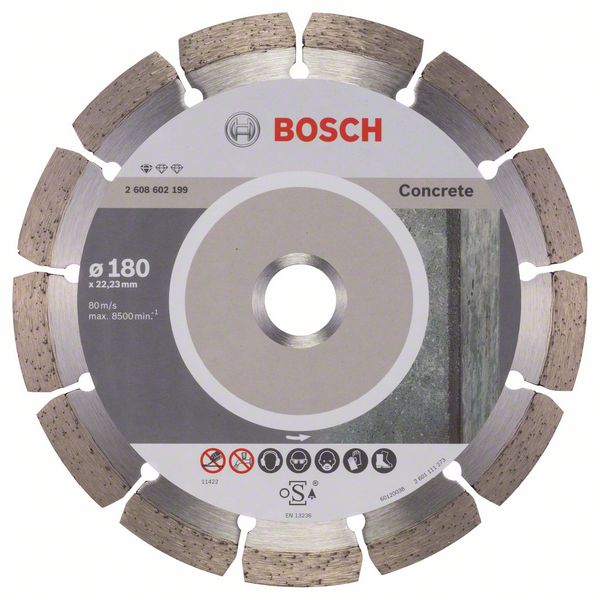 Алмазный отрезной круг Bosch Standard for Concrete 180 x 22,23 x 2 x 10 mm фото