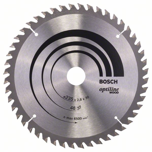 Пильный диск Bosch Optiline Wood 235 x 30/25 x 2,8 мм, 48 фото