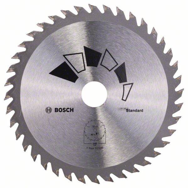 Пильный диск Bosch STANDARD 140 x 20 x 2,2 мм, 40 фото