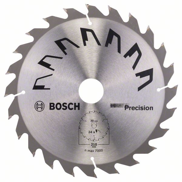 Пильный диск Bosch PRECISION 210 x 30 x 2,5 мм, 24 фото