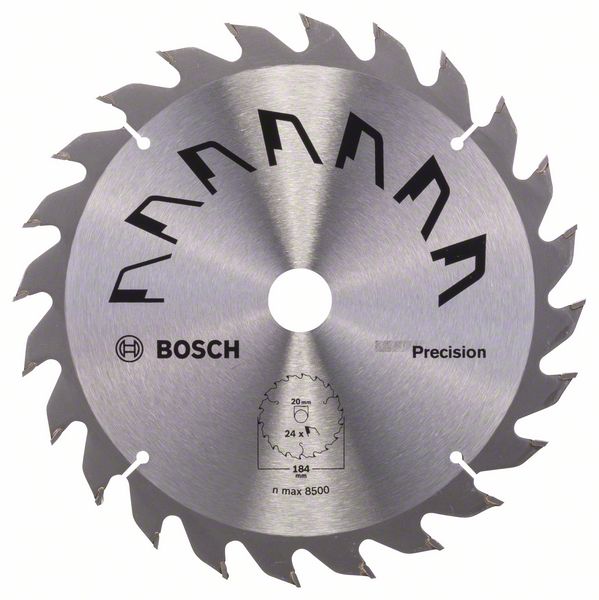 Пильный диск Bosch PRECISION 184 x 16 x 2,5 мм, 24 фото
