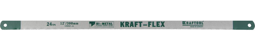 Полотно по металлу 300 мм 24 TPI 2 шт Kraftool KRAFT-Flex 15942-24-S2 фото