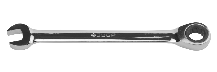 Ключ комбинированный трещоточный 22 мм Зубр ПРОФИ 27074-22 фото