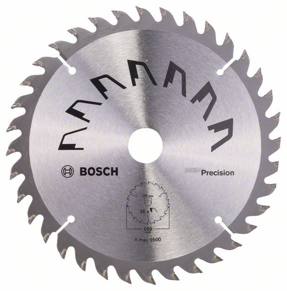 Пильный диск Bosch PRECISION 160 x 20 x 2,5 мм, 36 фото