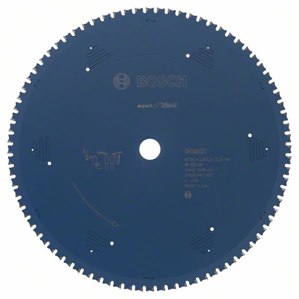 Пильный диск Bosch Expert for Steel 355 x 25,4 x 2,6 мм, 80 фото