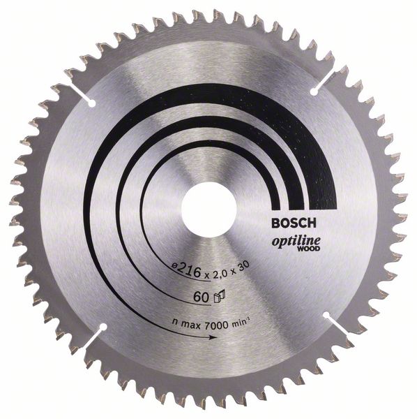 Пильный диск Bosch Optiline Wood 216 x 30 x 2,0 мм, 60 фото