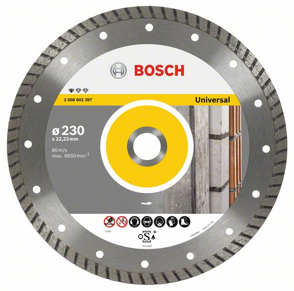 Алмазный отрезной круг Bosch Standard for Universal Turbo 125 x 22,23 x 2 x 10 mm фото