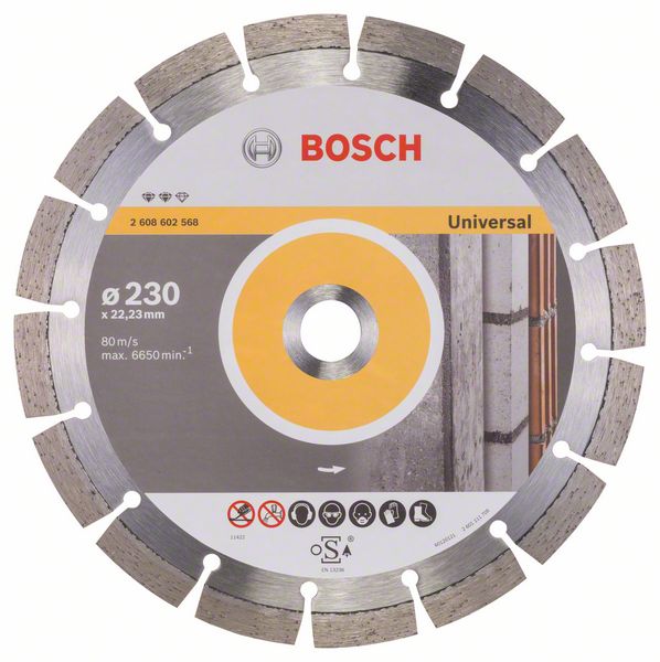 Алмазный отрезной круг Bosch Expert for Universal 230 x 22,23 x 2,4 x 12 mm фото