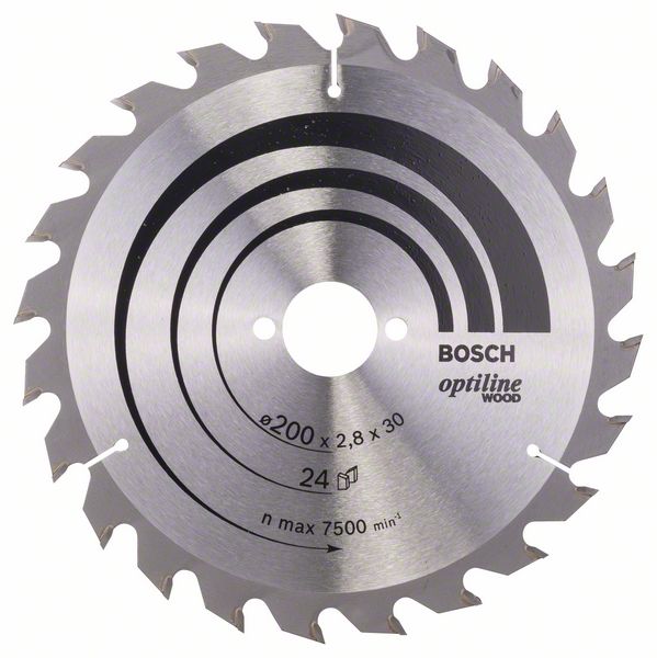 Пильный диск Bosch Optiline Wood 200 x 30 x 2,8 мм, 24 фото
