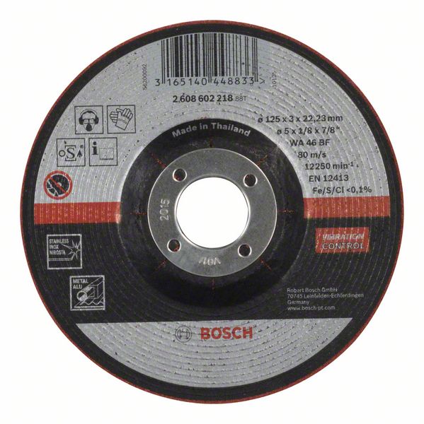 Полугибкий обдирочный круг Bosch WA 46 BF, 125 мм, 3,0 мм фото