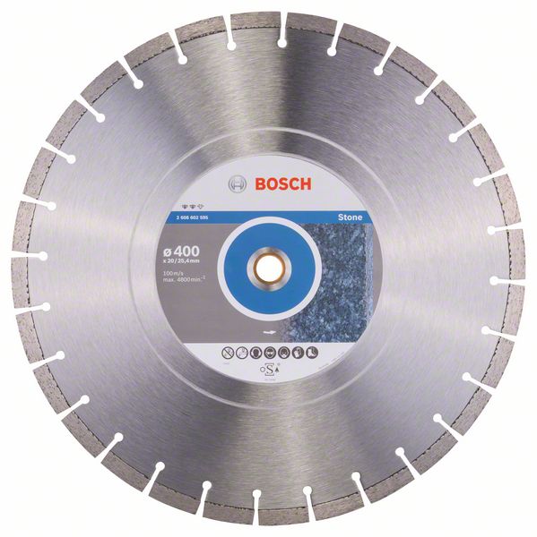 Алмазный отрезной круг Bosch Expert for Stone 400 x 20,00+25,40 x 3,2 x 12 mm фото