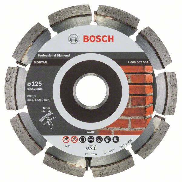 Алмазный круг Bosch Expert for Bosch Mortar 125 x 6 x 7 x 22,23 mm фото