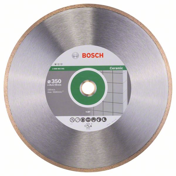 Алмазный отрезной круг Bosch Standard for Ceramic 350 x 30+25,40 x 2 x 7 mm фото