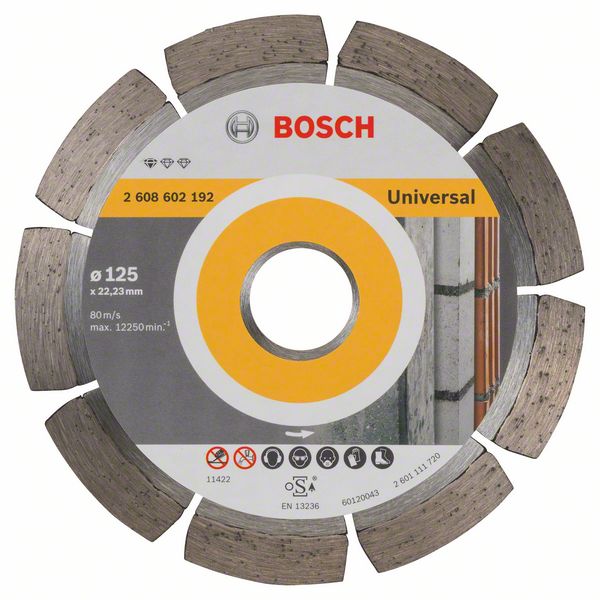 Алмазный отрезной круг Bosch Standard for Universal 125 x 22,23 x 1,6 x 10 mm фото