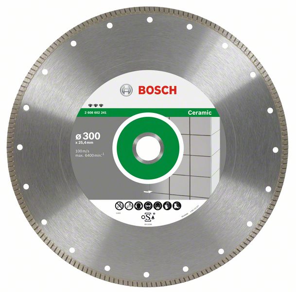 Алмазный отрезной круг Bosch Best for Ceramic Extra-Clean Turbo 200 x 25,40 x 1,8 x 7 mm фото
