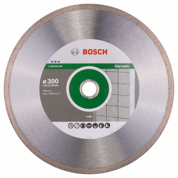 Алмазный отрезной круг Bosch Best for Ceramic 300 x 30/25,40 x 2,8 x 10 mm фото