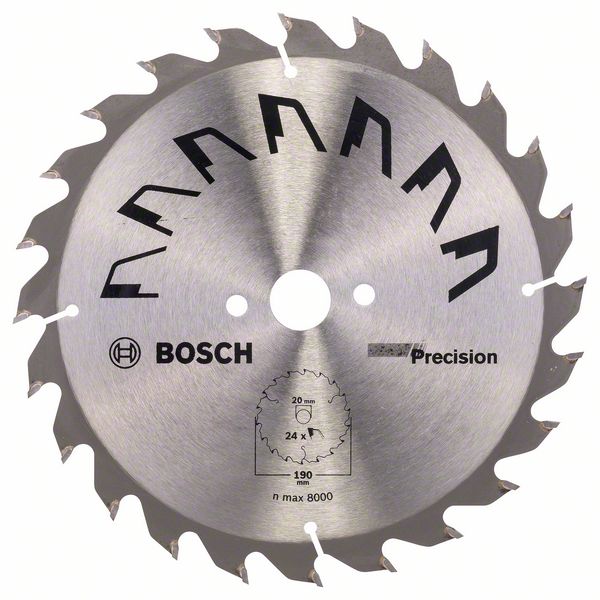 Пильный диск Bosch PRECISION 190 x 20 x 2,5 мм, 24 фото
