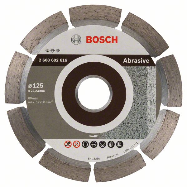 Алмазный отрезной круг Bosch Standard for Abrasive 125 x 22,23 x 6 x 7 mm фото