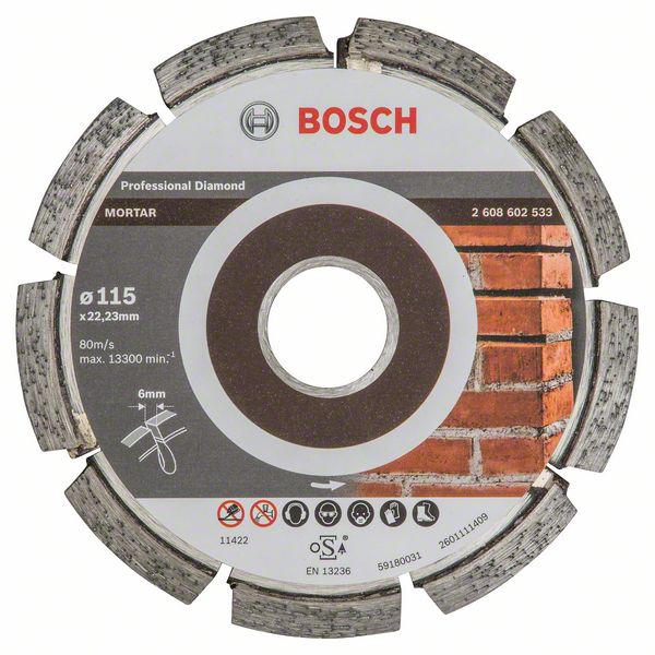 Алмазный круг Bosch Expert for Bosch Mortar 115 x 6 x 7 x 22,23 mm фото