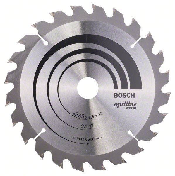 Пильный диск Bosch Optiline Wood 235 x 30/25 x 2,8 мм, 24 фото