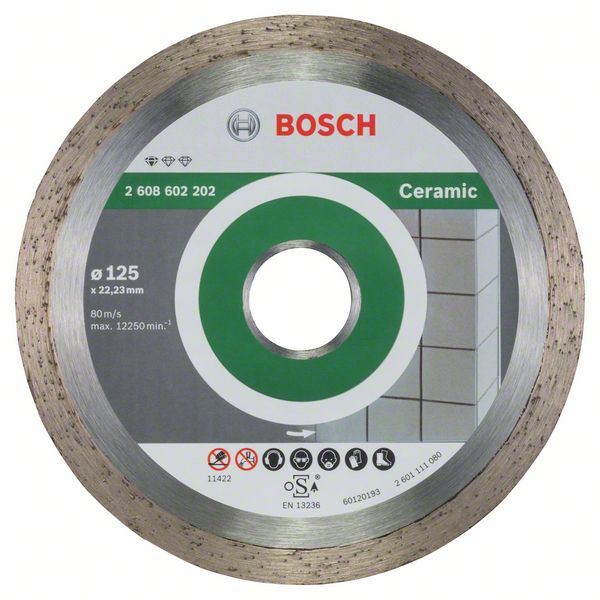 Алмазный отрезной круг Bosch Standard for Ceramic 125 x 22,23 x 1,6 x 7 mm фото