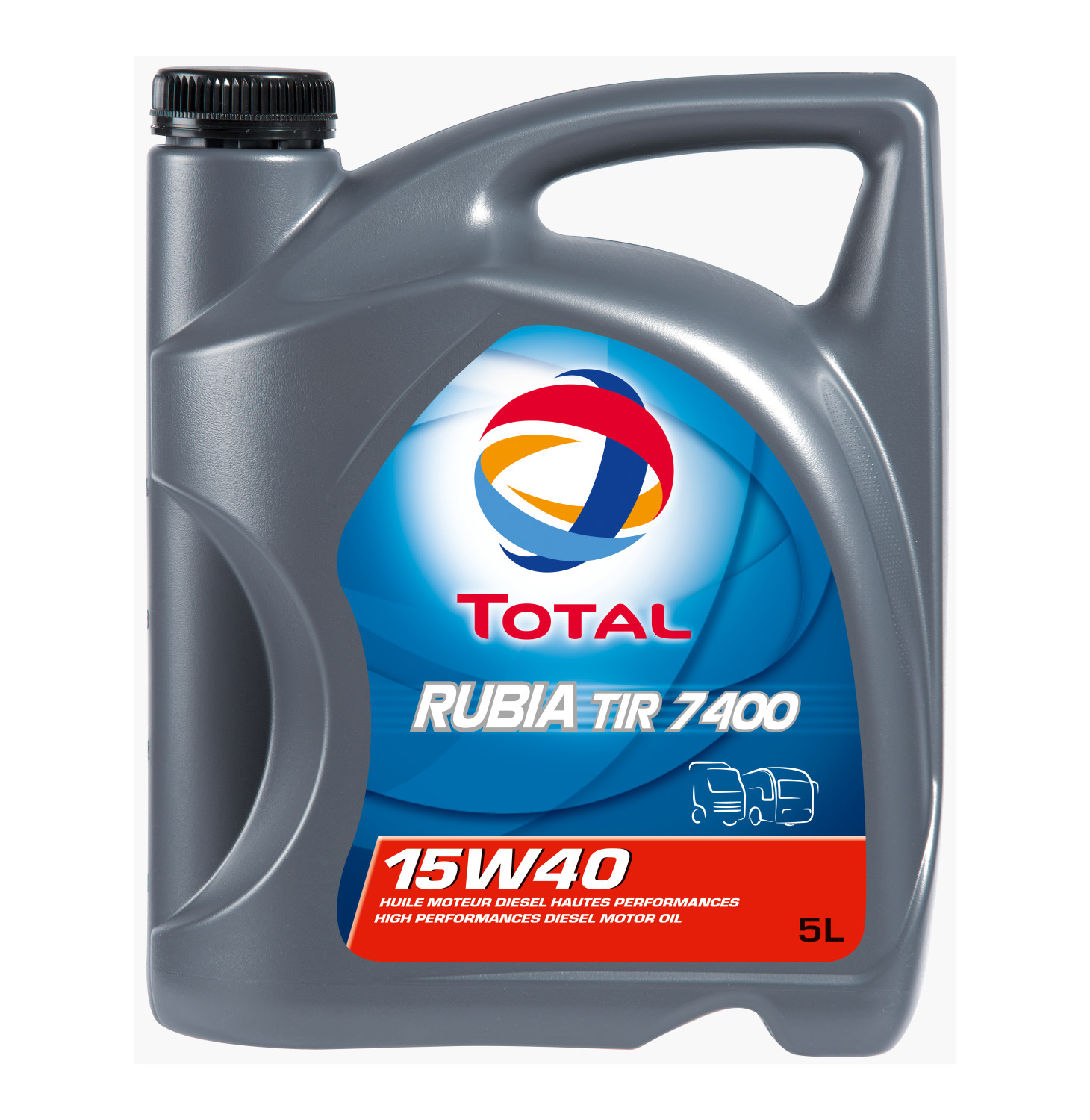 Моторное масло 5 л TOTAL RUBIA TIR 7400 15W-40 фото