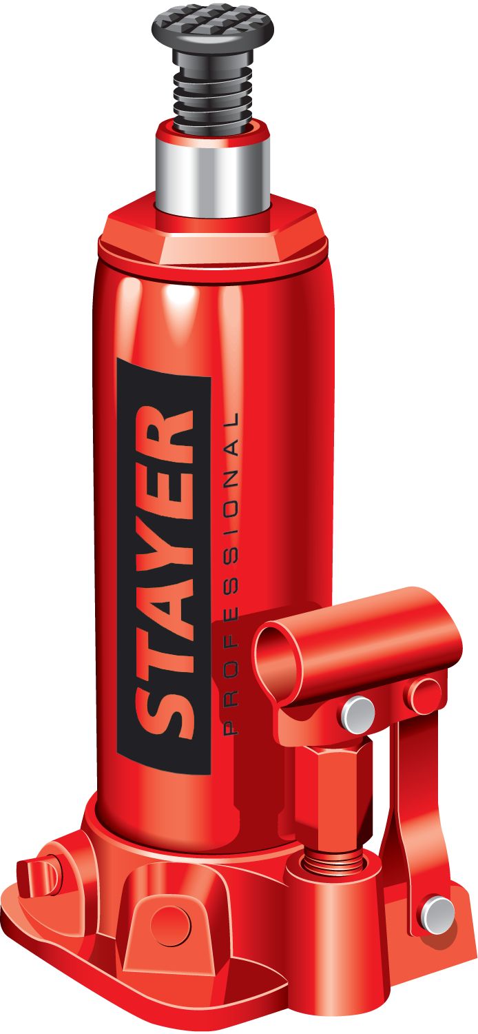 Домкрат гидравлический бутылочный 8 т 230-457 мм Stayer RED FORCE 43160-8_z01 фото