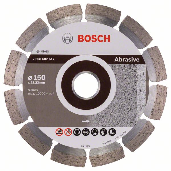 Алмазный отрезной круг Bosch Standard for Abrasive 150 x 22,23 x 2 x 10 mm фото