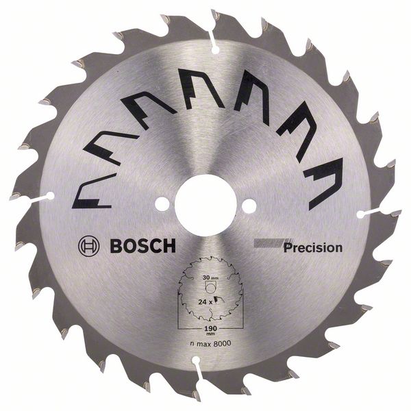 Пильный диск Bosch PRECISION 190 x 30 x 2,5 мм, 24 фото