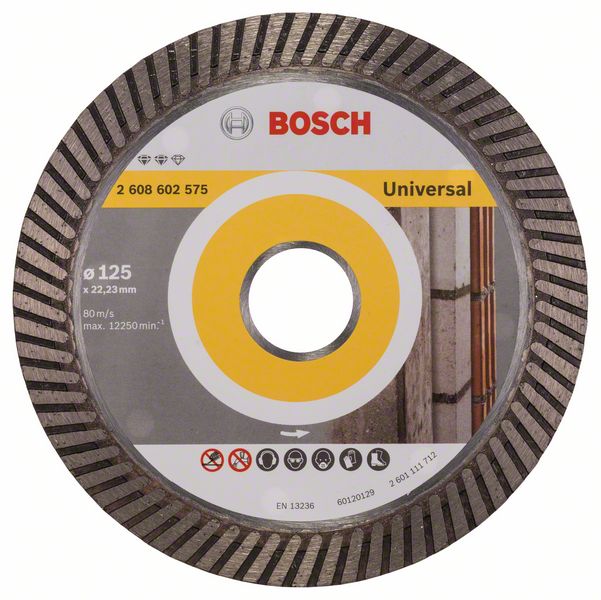 Алмазный отрезной круг Bosch Expert for Universal Turbo 125 x 22,23 x 2,2 x 12 mm фото