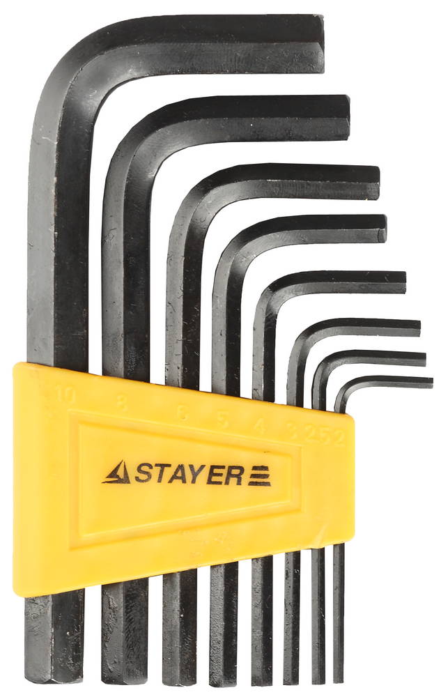 Набор имбусовых ключей 8 предметов HEX 2-10 Stayer STANDARD 27405-H8 фото