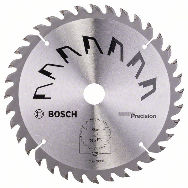 Пильный диск Bosch PRECISION 170 x 20 x 2,5 мм, 36 фото