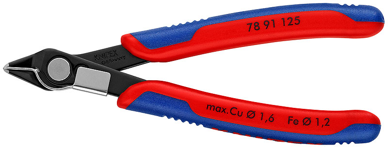 Кусачки прецизионные вороненые 125 мм Knipex Electronic Super Knips KN-7891125 фото