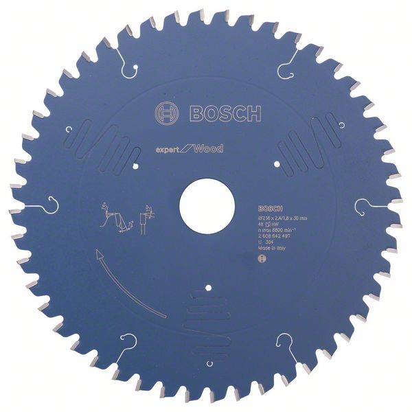 Пильный диск Bosch Expert for Wood 216 x 30 x 2,4 мм, 48 фото