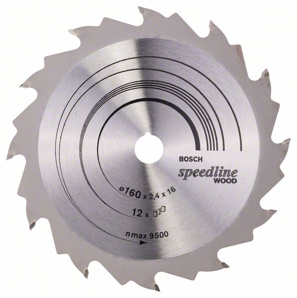 Пильный диск Bosch Speedline Wood 160 x 16 x 2,4 мм, 12 фото