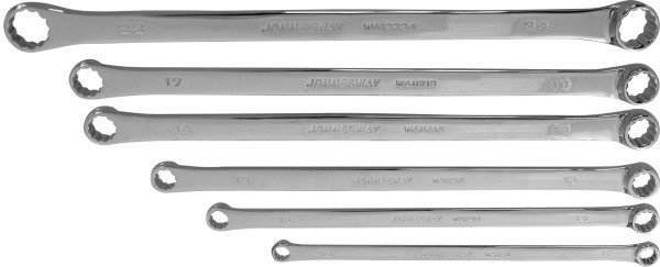 Набор накидных удлиненных ключей 10-24 мм 6 предметов Jonnesway W61106S фото