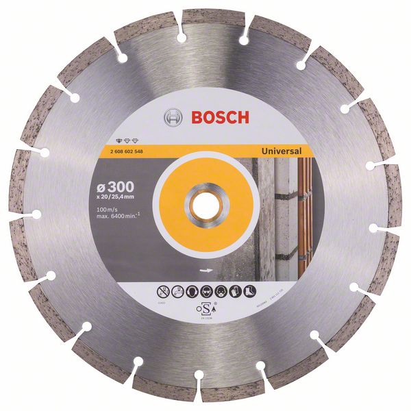 Алмазный отрезной круг Bosch Standard for Universal 300 x 20,00+25,40 x 3,1 x 10 mm фото