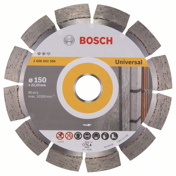 Алмазный отрезной круг Bosch Expert for Universal 150 x 22,23 x 2,4 x 12 mm фото