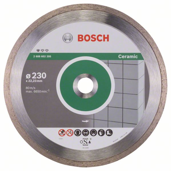 Алмазный отрезной круг Bosch Standard for Ceramic 230 x 22,23 x 1,6 x 7 mm фото