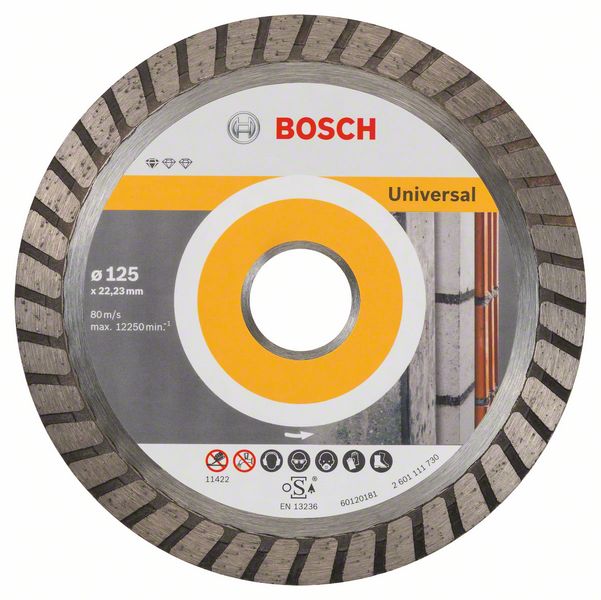 Алмазный отрезной круг Bosch Standard for Universal Turbo 125 x 22,23 x 2 x 10 mm фото