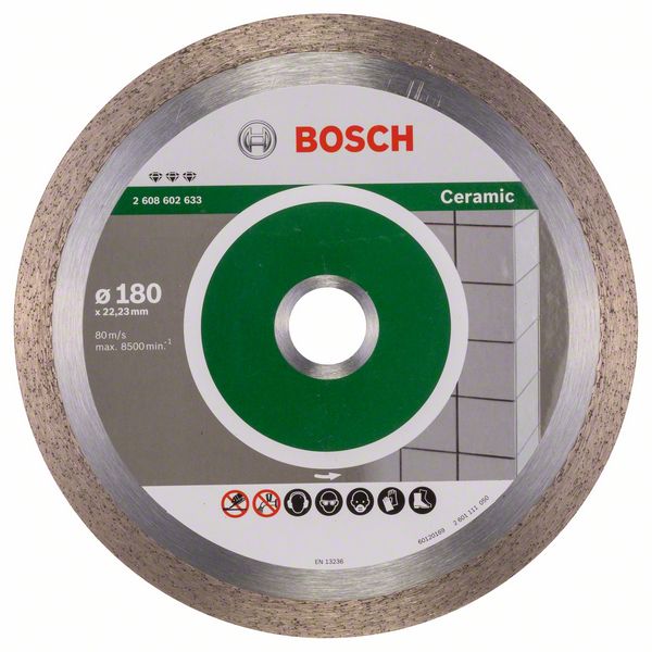 Алмазный отрезной круг Bosch Best for Ceramic 180 x 22,23 x 2,2 x 10 mm фото