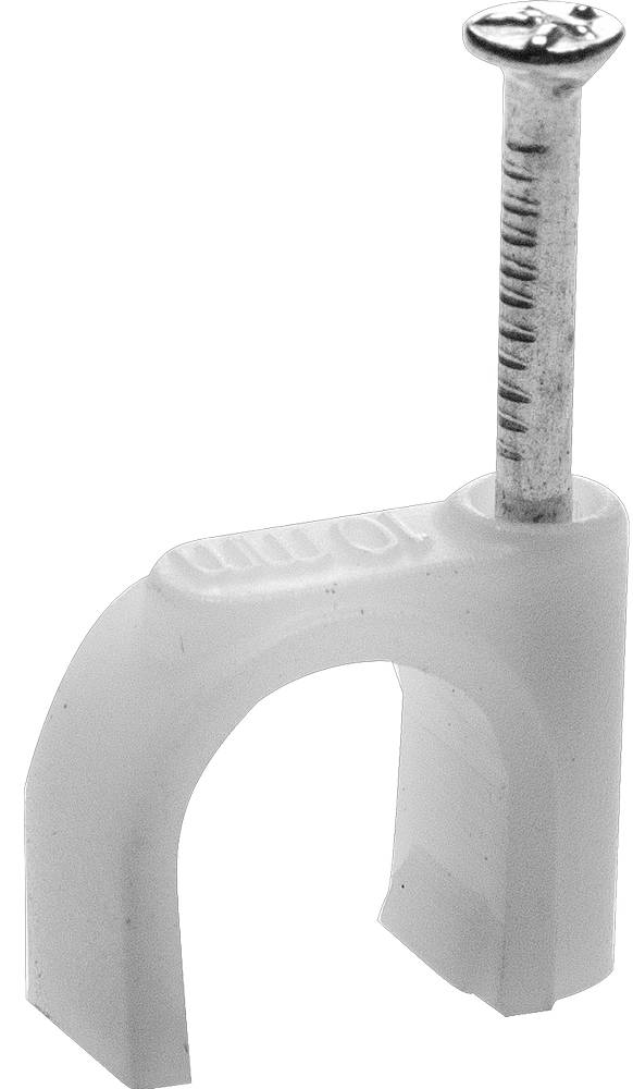 Скоба-держатель для круглого кабеля с оцинкованным гвоздем 14 мм 50 шт STAYER 4510-14 фото