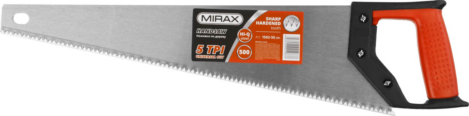 Ножовка по дереву 500 мм Mirax Universal 1502-50_z01 фото