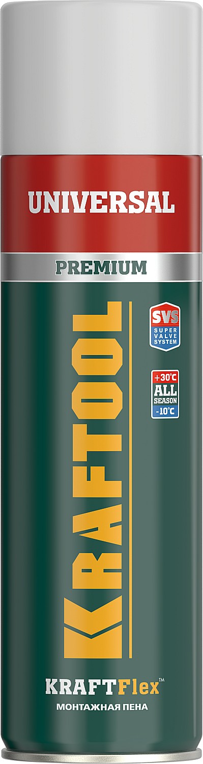 Пена монтажная 500 мл Kraftool KRAFTFLEX PREMIUM 41170_z01 фото