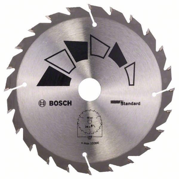 Пильный диск Bosch STANDARD 150 x 20 x 2,2 мм, 24 фото