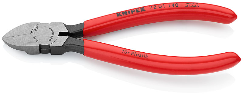 Кусачки боковые для пластмассы 140 мм Knipex KN-7201140 фото